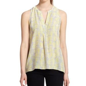 Joie snakeskin sleeveless blouse